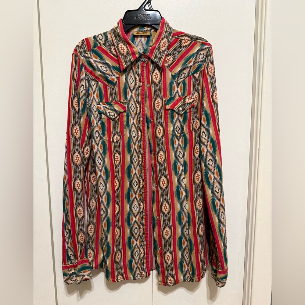 Multicolor Western Patterned Shirt